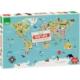 Vilac puzzle carte du monde 500 pièces