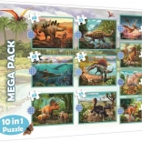 Puzzle 10 en 1 dinosaures
