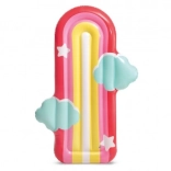 Matelas gonflable arc-en-ciel et nuage 183 × 132 cm