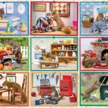 Puzzle Écureuils à la maison COBBLE HILL 1000 pièces