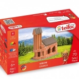 Jeu de construction Teifoc Église pour enfants dès 6 ans, 70 pcs