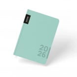 Agenda hebdomadaire 2026 Pastelini vert A5