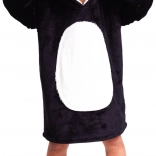 Cozy Noxxiez CH326 Panda - couverture sweat à capuche chauffante pour enfants 7 - 12 ans