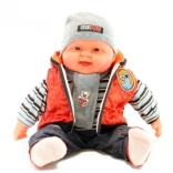 Grand bébé - garçon - gilet orange