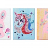 Carnet souvenir avec 80 pages vides 15x21 cm Couleurs diverses