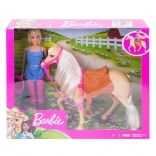 Barbie set d’équitation avec cheval et casque