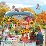 Puzzle Camionnette d’automne 500 pièces COBBLE HILL