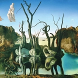 EUROGRAPHICS Puzzle Cygnes reflétant des éléphants 1000 pièces