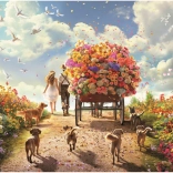 Puzzle Educa Livraison de fleurs 1000 pièces