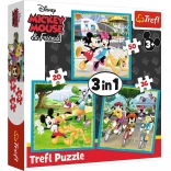 Puzzle 3 en 1 MICKEY MOUSE et ses amis