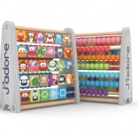 Abacus en bois avec alphabet