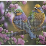 Peinture diamant sur panneau Oiseaux 29 × 21 cm