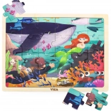 Puzzle en bois VIGA – Secret de la mer, 24 pièces
