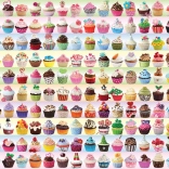 Puzzle EUROGRAPHICS cupcakes colorés 2000 pièces