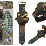 Montre avec projecteur 3D dinosaure Tyrannosaurus Rex 22cm