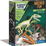 Clementoni Science & Play ArcheoFun : squelette lumineux de vélociraptor