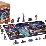 Puzzle en bois New York la nuit