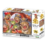 Puzzle Selfie Raptor avec effet 3D, 100 pièces