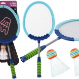 Set de 2 raquettes de badminton Shuttlecocks Badminton Bleu