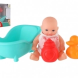 Poupée de bain avec accessoires 10 cm