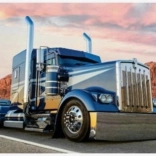 Peinture diamant Bleu camion 30x40 cm