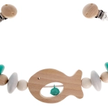 Hess chaîne pour poussette turquoise Poisson