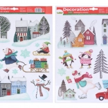 Décorations de fenêtre de Noël 41 × 29 cm