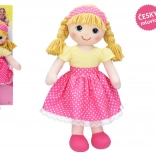 Poupée chantante en tissu Míša Růžičková 55 cm