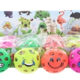 Balle anti-stress avec visage