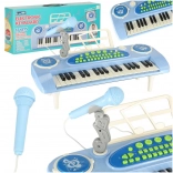 Instrument musical interactif pour enfants avec microphone – bleu