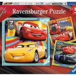 Puzzle Ravensburger Cars 3 en course 3×49 pièces