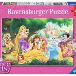 Puzzle RAVENSBURGER DISNEY princesses et leurs animaux 2×24 pièces