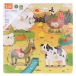 Puzzle en bois de la ferme