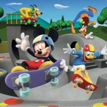 Puzzle Mickey & Minnie : Au skatepark XXL 100 pièces