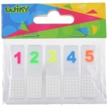 Bloc autocollant avec bandes numérotées – chiffres, 5×20