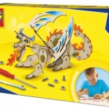ses creative fabrication d’un dragon en bois – kit de construction pour enfants