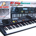 instrument à clavier pour enfants avec USB, microphone et mode d’apprentissage, 61 touches