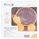 Jouet à tirer en bois en forme de hérisson