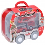 Station de pompier dans une valise avec emballage tchèque