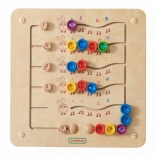 Masterkidz chenilles colorées – tableau mural Montessori pour apprendre les nombres et les quantités