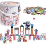 Château en bois avec chevaliers pour enfants 3+