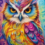 Puzzle Chouette colorée 1000 pièces