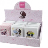 Miroir de poche avec animaux, 12 pcs
