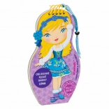 Nous habillons les poupées russes LENA – livre de coloriage avec modèles et autocollants