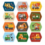 Pexeso Machines de Construction pour Enfants