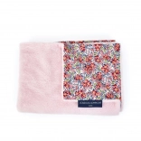 Couverture bébé en peluche Boh'aime 70 × 100 cm rose