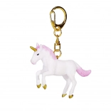 Porte-clés Licorne avec Crinière et Queue Roses