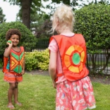 Jeu d’extérieur de capture de balles sur gilet à scratch