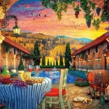 GIBSONS Puzzle Coucher de soleil en Toscane 1000 pièces