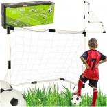 Ensemble de 2 buts de football pour enfants 95 × 70 × 50 cm avec ballons et pompe